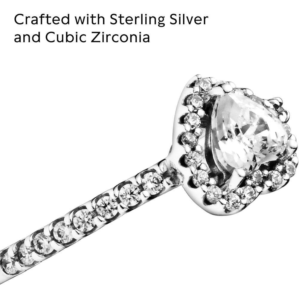 PANDORA ANILLO CORAZÓN ELEVADO 6'' / 15 CM | PLATA - 5
