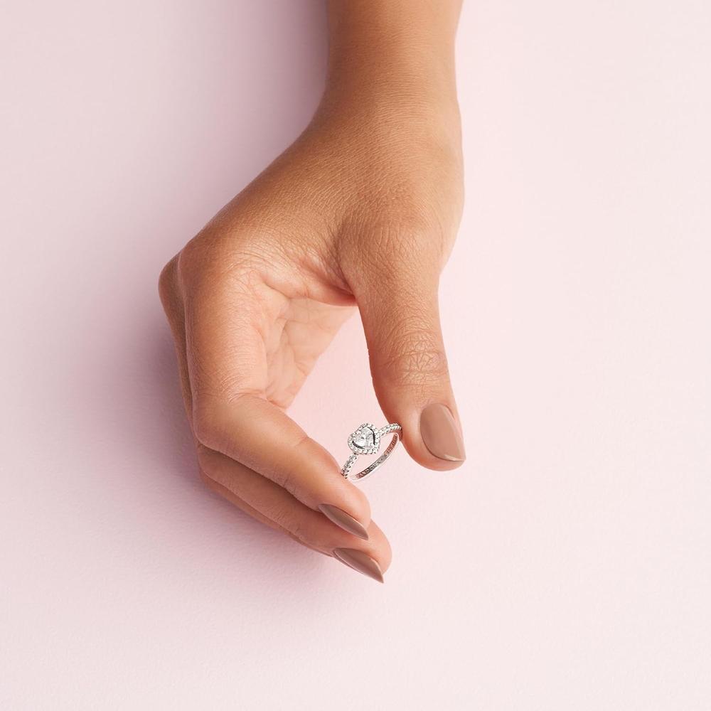 PANDORA ANILLO CORAZÓN ELEVADO 6'' / 15 CM | PLATA - 6