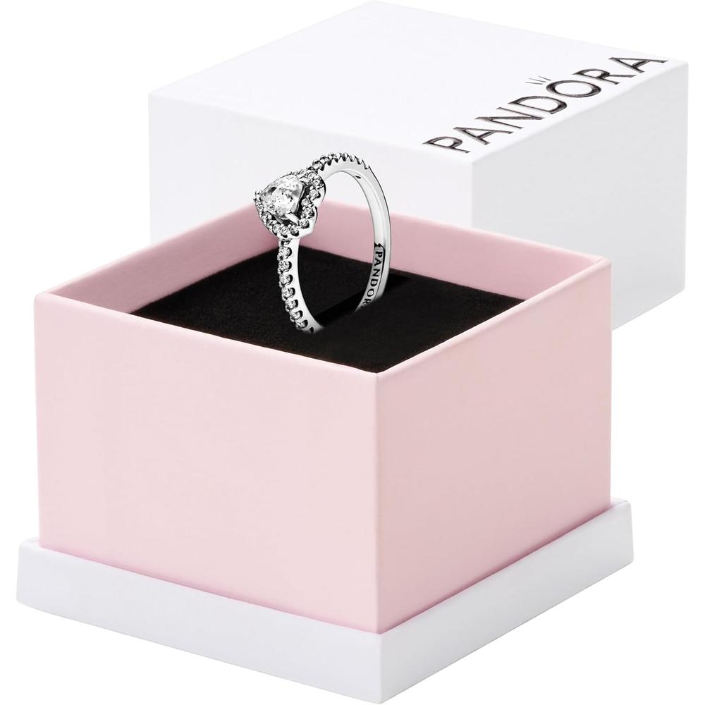 PANDORA ANILLO CORAZÓN ELEVADO 7.5'' / 19 CM | PLATA - 1