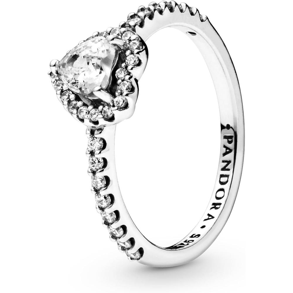 PANDORA ANILLO CORAZÓN ELEVADO 7.5'' / 19 CM | PLATA - 2