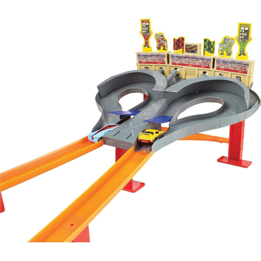 HOT WHEELS SUPER SPEED BLASTWAY DOBLE PISTA PARA 1 O 2 JUGADORES AUTO 1:64 - 2