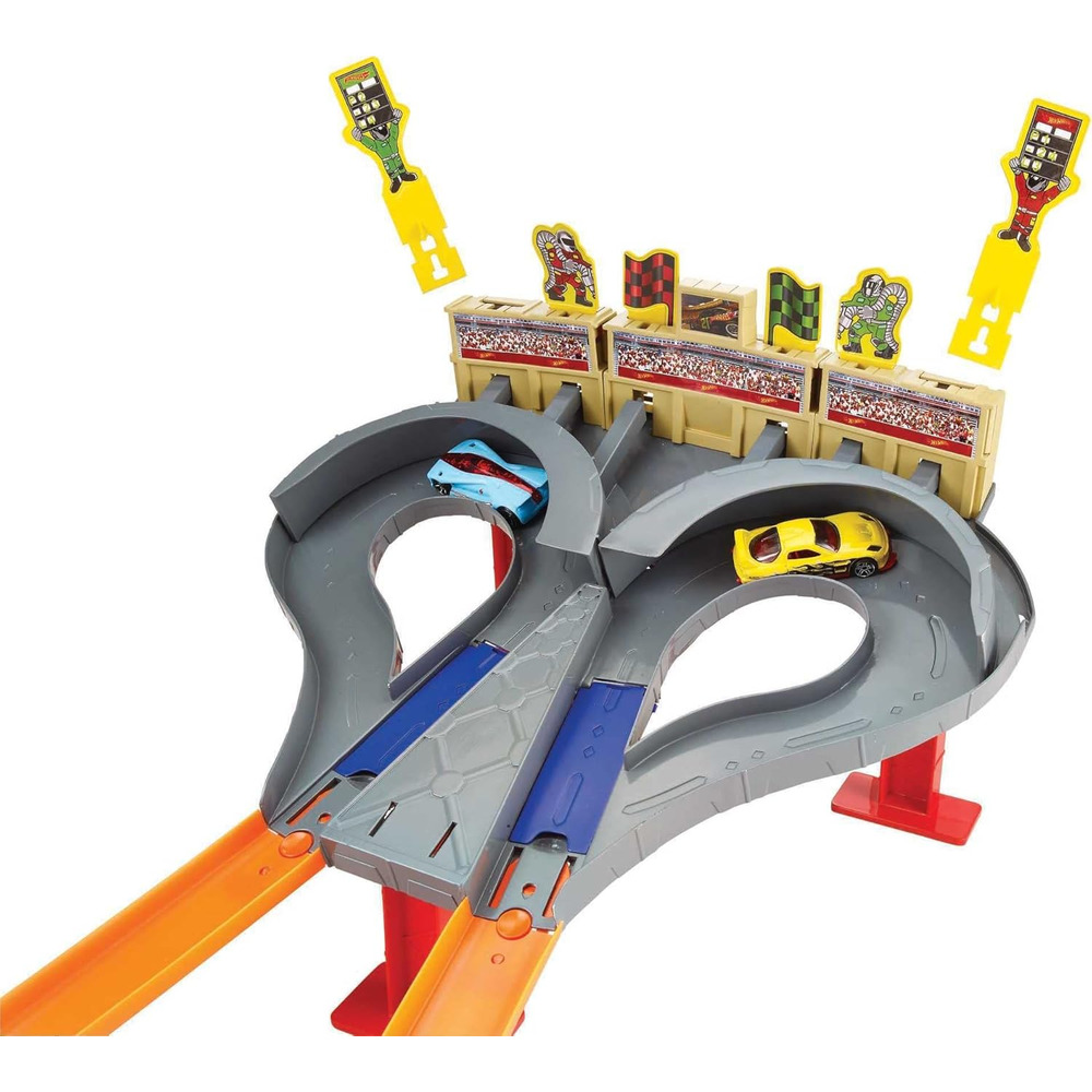 HOT WHEELS SUPER SPEED BLASTWAY DOBLE PISTA PARA 1 O 2 JUGADORES AUTO 1:64 - 3
