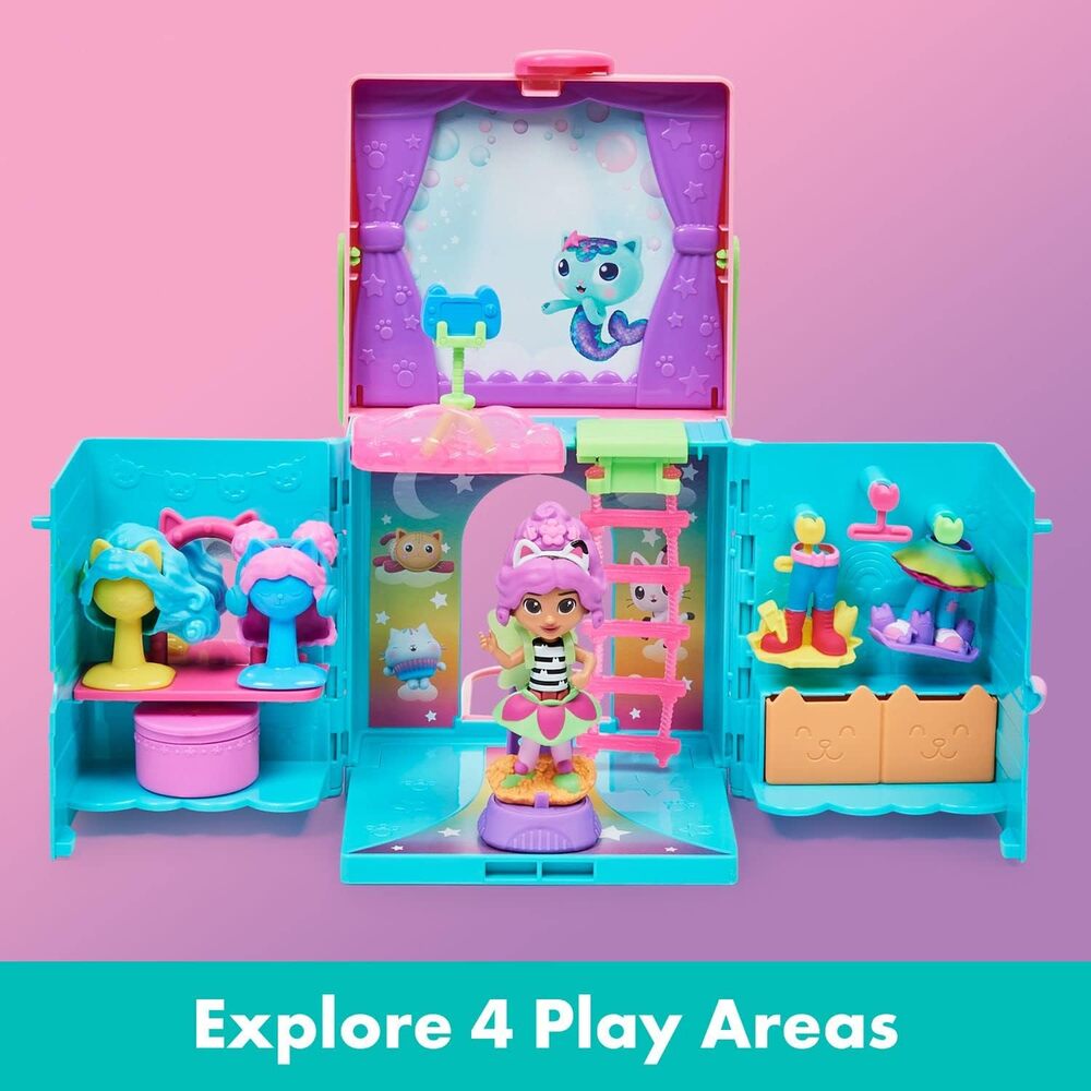 GABBY'S DOLLHOUSE JUEGO PORTÁTIL CON MUÑECA GABBY Y ACCESORIOS SORPRESA - 1