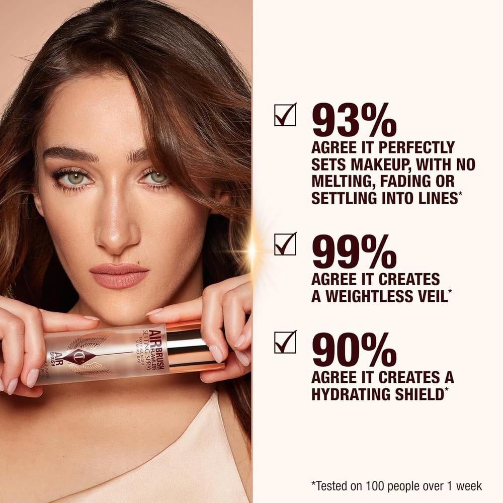 Charlotte Tilbury Airbrush Spray Fijador de Maquillaje 3.38 oz / 100 ml | Claro - 3