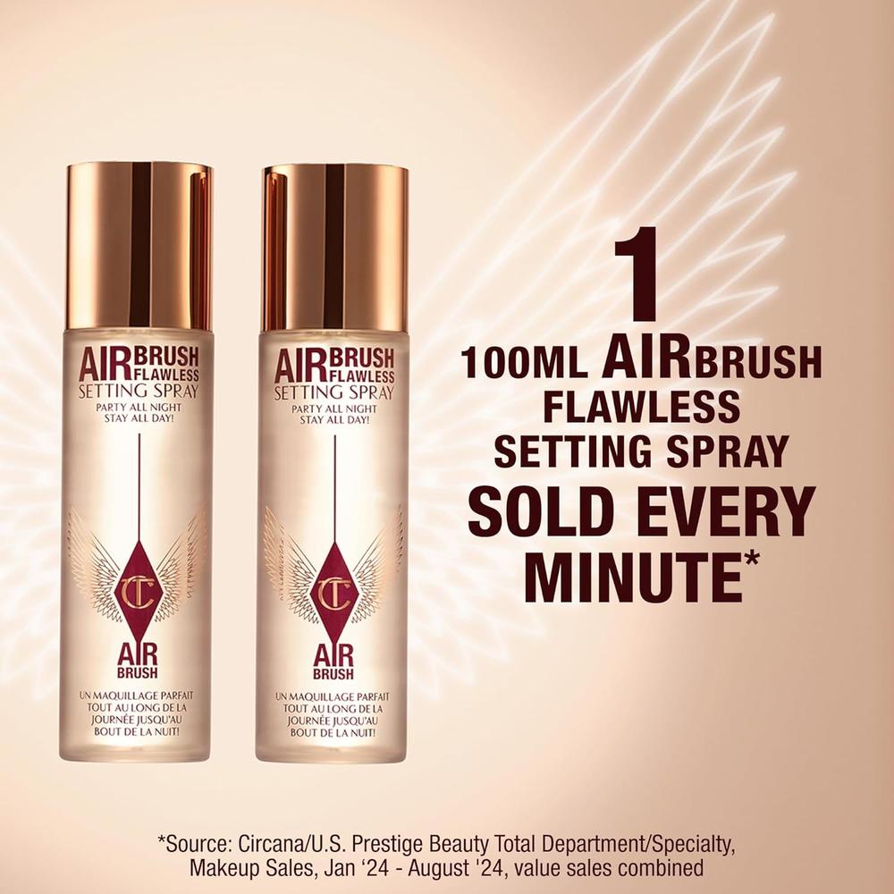 Charlotte Tilbury Airbrush Spray Fijador de Maquillaje 3.38 oz / 100 ml | Claro - 6