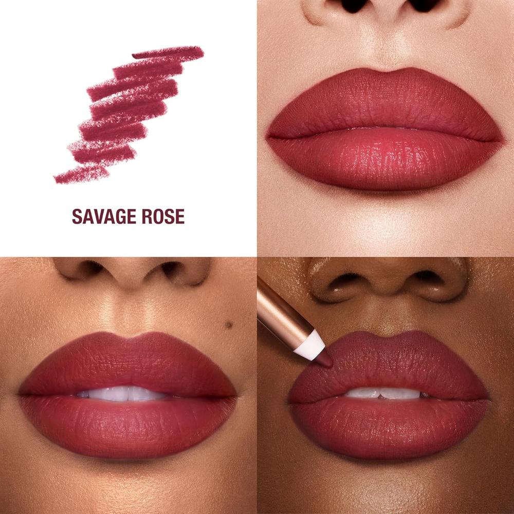 CHARLOTTE TILBURY LIP CHEAT LÁPIZ DELINEADOR DE LABIOS | SAVAGE ROSE - ROJO ROSADO CÁLIDO - 2