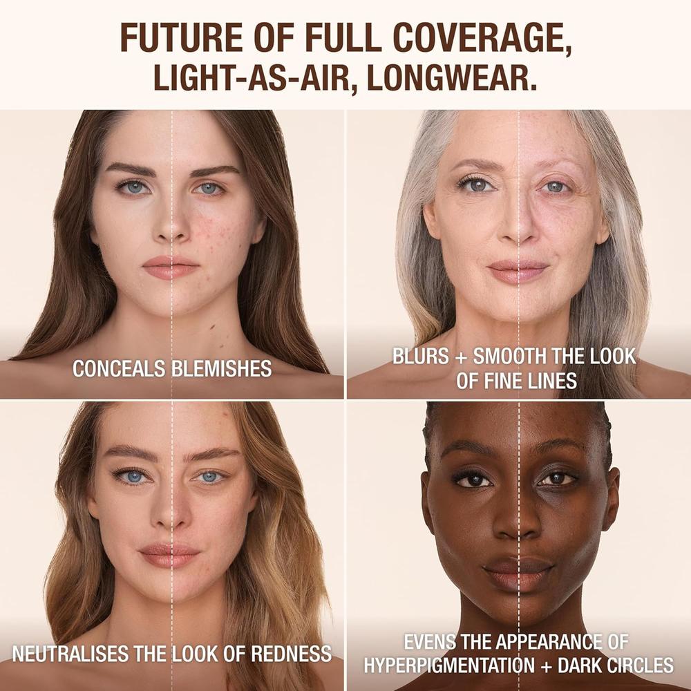 CHARLOTTE TILBURY AIRBRUSH BASE DE MAQUILLAJE MATE | 10 CÁLIDO - 4