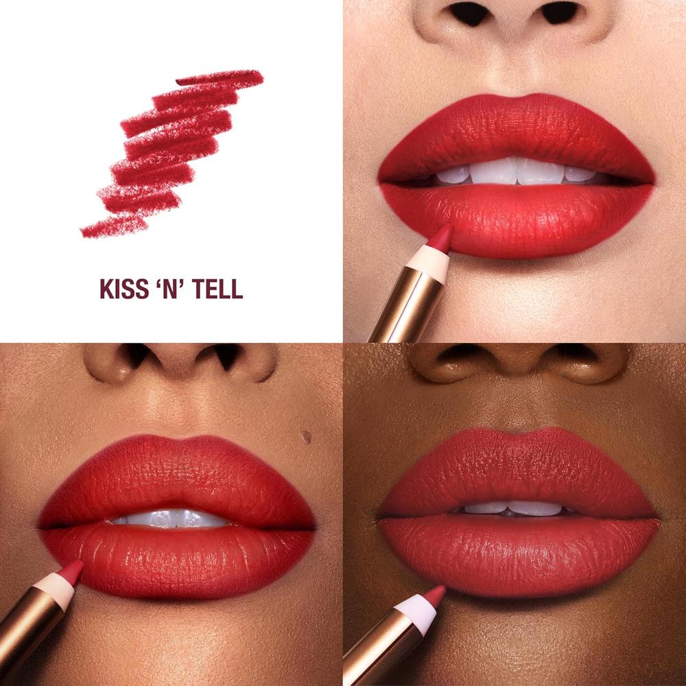 CHARLOTTE TILBURY LIP CHEAT LÁPIZ DELINEADOR DE LABIOS | KISS 'N' TELL - ROJO ESCARLATA CÁLIDO - 2