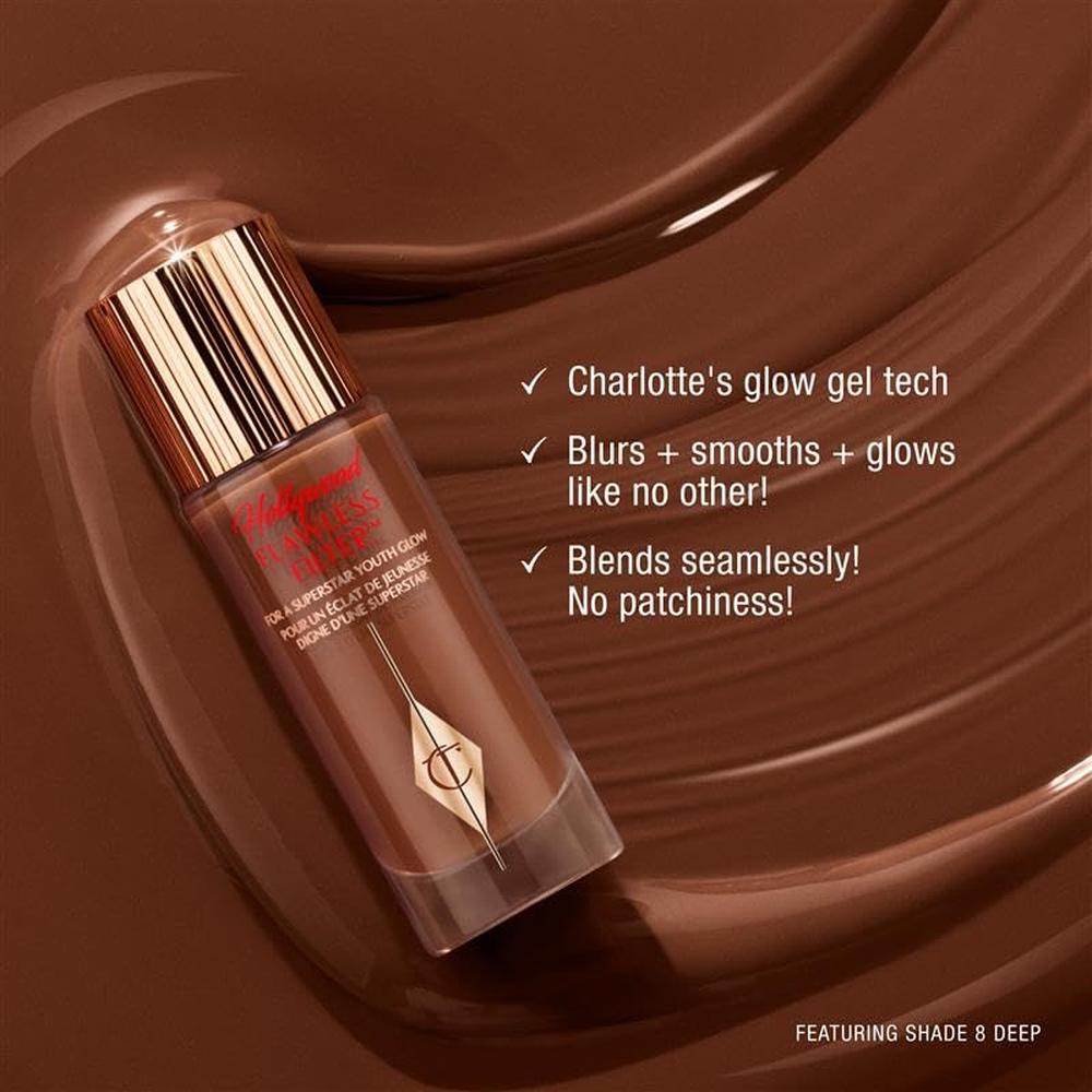 CHARLOTTE TILBURY HOLLYWOOD FLAWLESSFILTER PREBASE E ILUMINADOR LÍQUIDO | 1 FAIR - 5