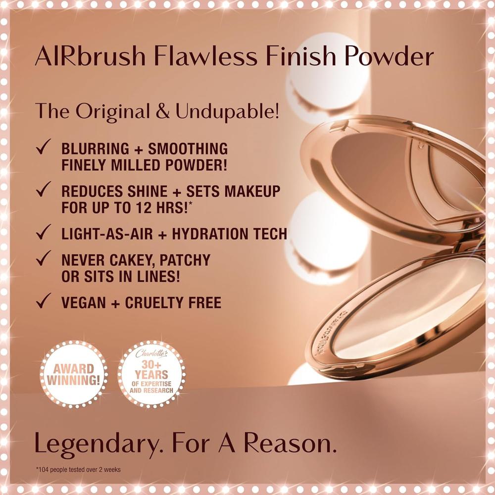CHARLOTTE TILBURY AIRBRUSH FLAWLESS FINISH POLVOS COMPACTOS ACABADO SUAVE | 2 MEDIO - 3