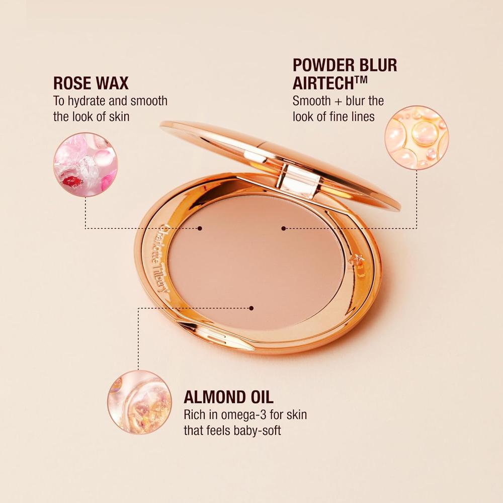 CHARLOTTE TILBURY AIRBRUSH FLAWLESS FINISH POLVOS COMPACTOS ACABADO SUAVE | 2 MEDIO - 6