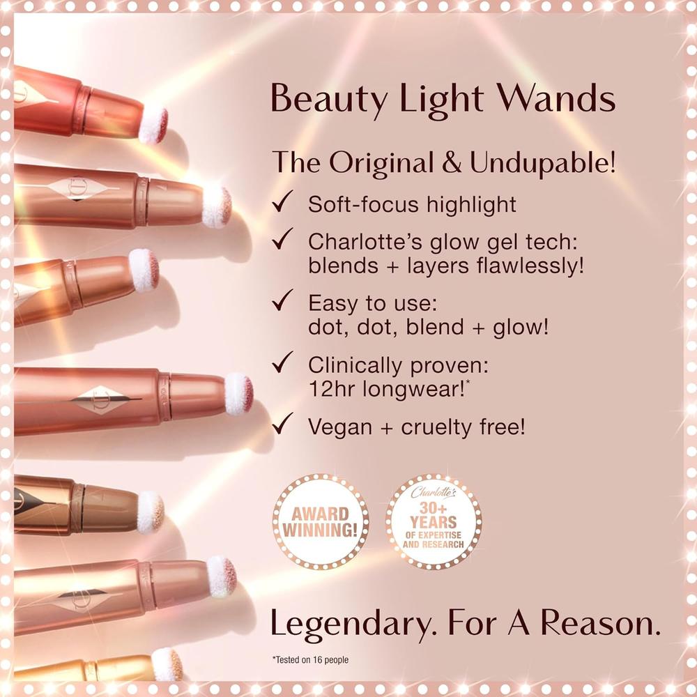 CHARLOTTE TILBURY LIGHT WAND ILUMINADOR LÍQUIDO | ATARDECER PINKGASM - ROSA ROSA - 5