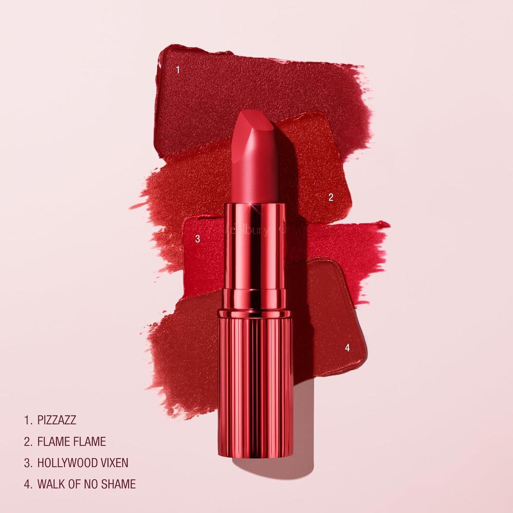 CHARLOTTE TILBURY REVOLUTION LÁPIZ LABIAL MATE | PIZZAZZ - ROJO CON TONOS AZULES - 5