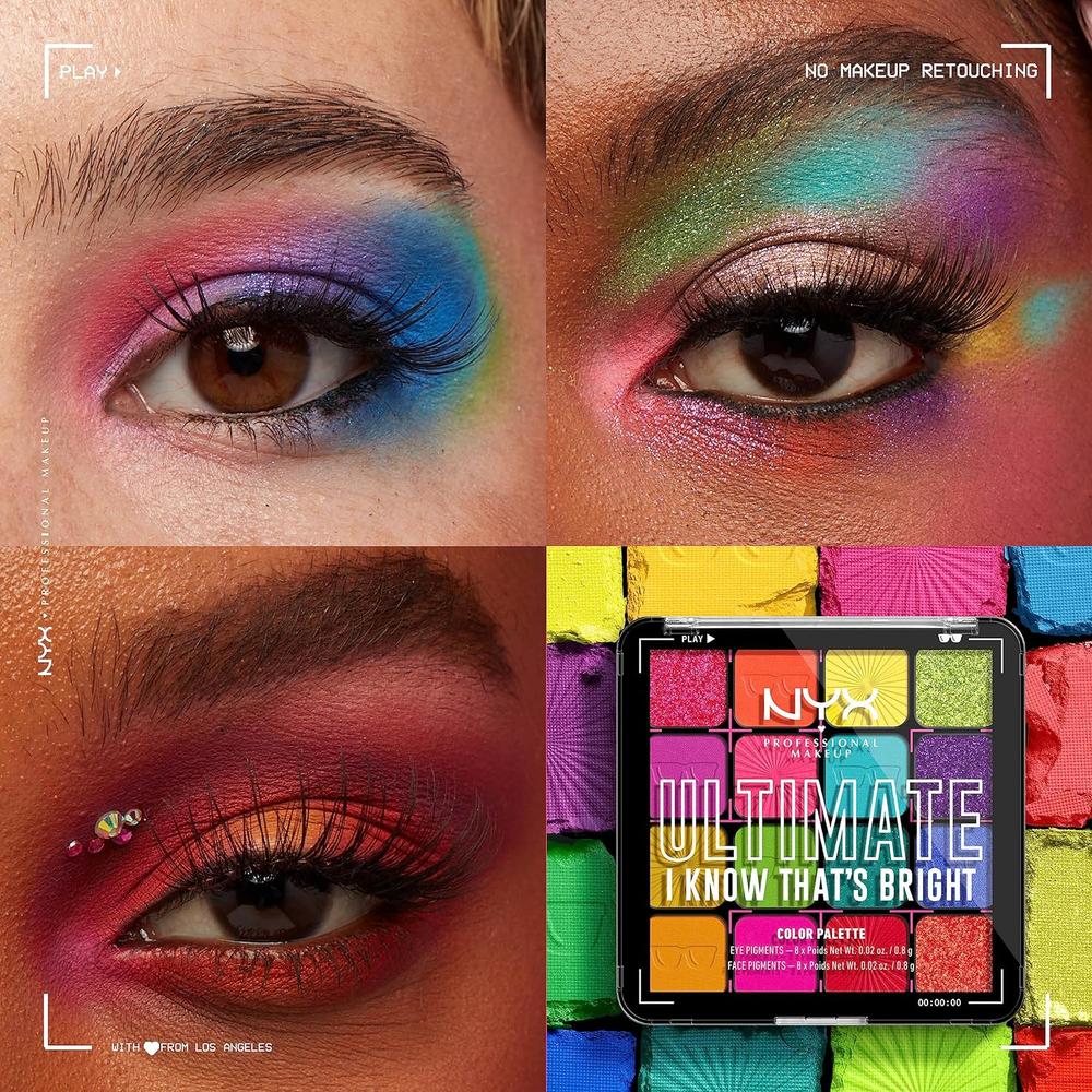 NYX ULTIMATE SHADOW PALETA DE SOMBRAS | I KNOW THAT'S BRIGHT - 5
