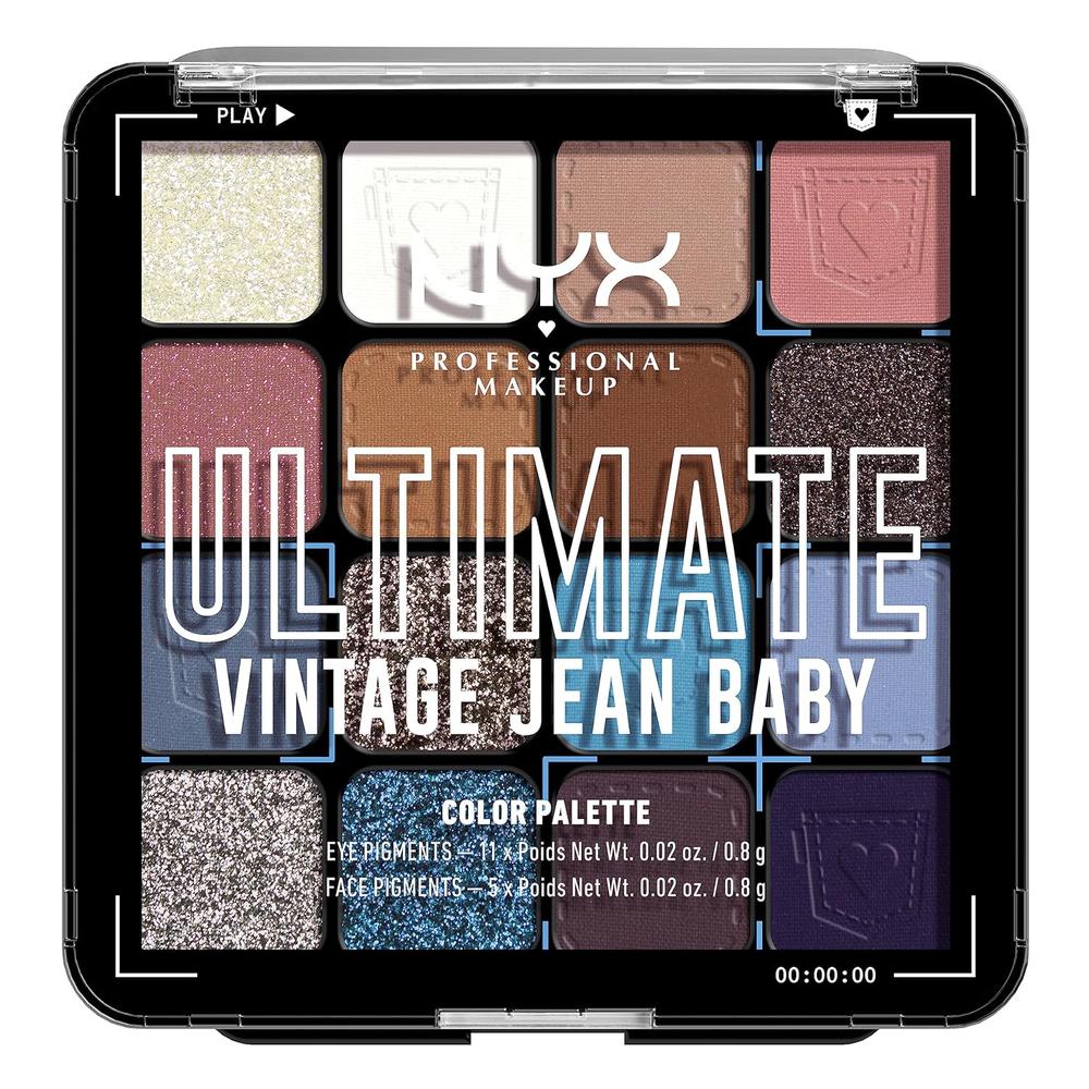 NYX ULTIMATE SHADOW PALETA DE SOMBRAS | VINTAGE JEAN BABY - 1
