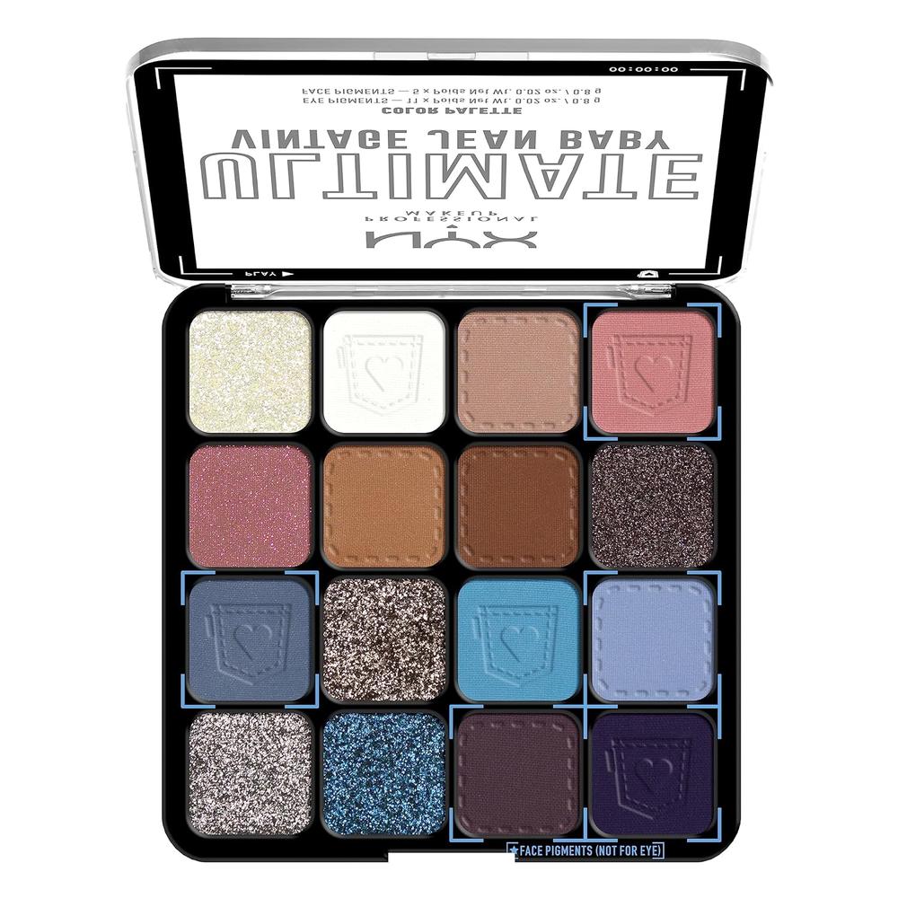NYX ULTIMATE SHADOW PALETA DE SOMBRAS | VINTAGE JEAN BABY - 2