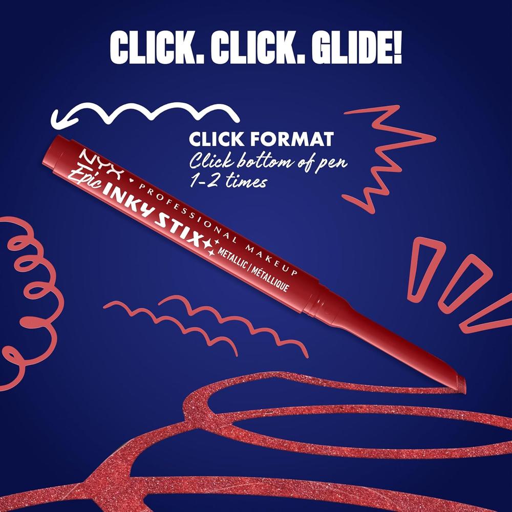 NYX EPIC INKY STIX DELINEADOR DE OJOS | 05 ROBOTIC RED - 4