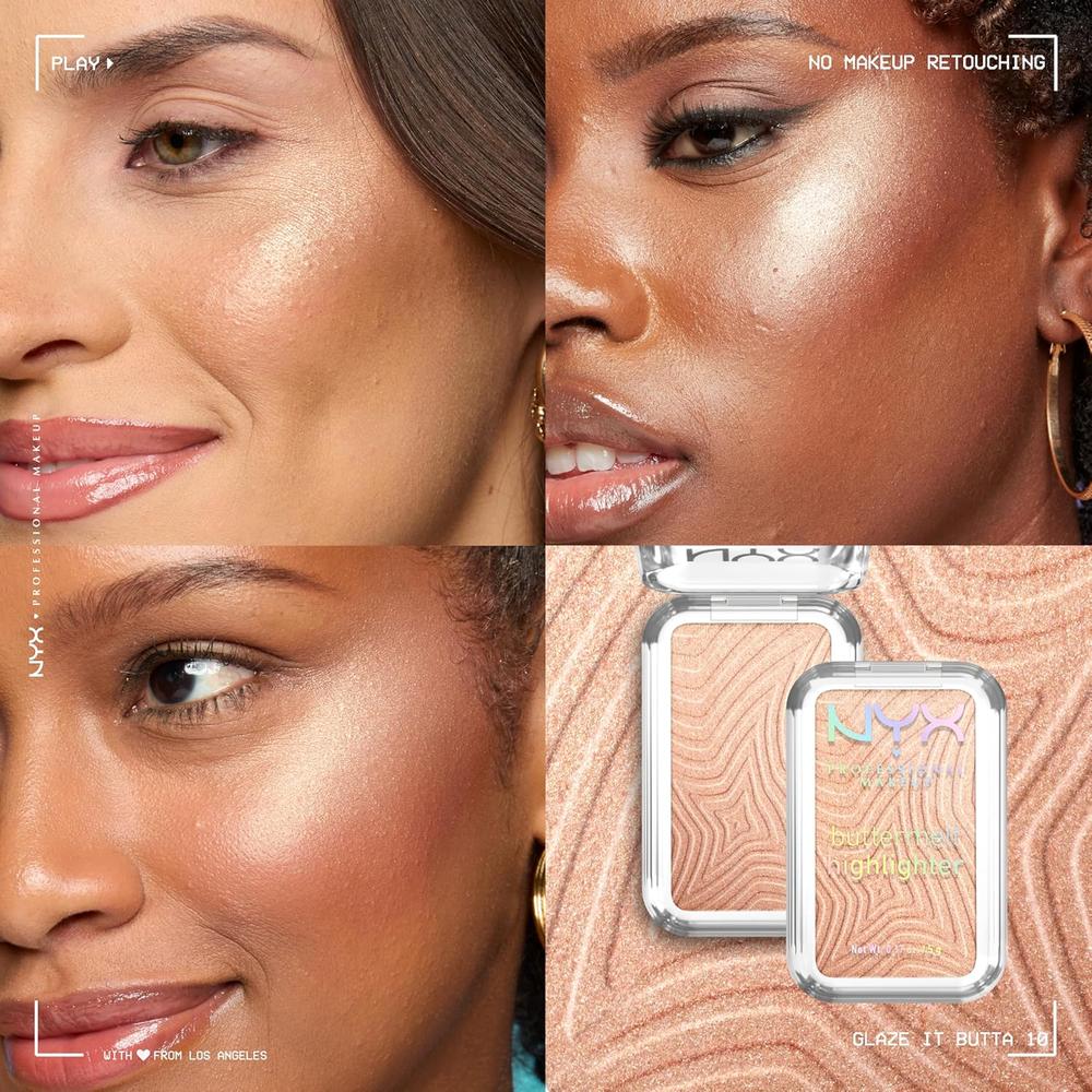 NYX BUTTERMELT ILUMINADOR EN POLVO | 10 GLAZE IT BUTTA - 4