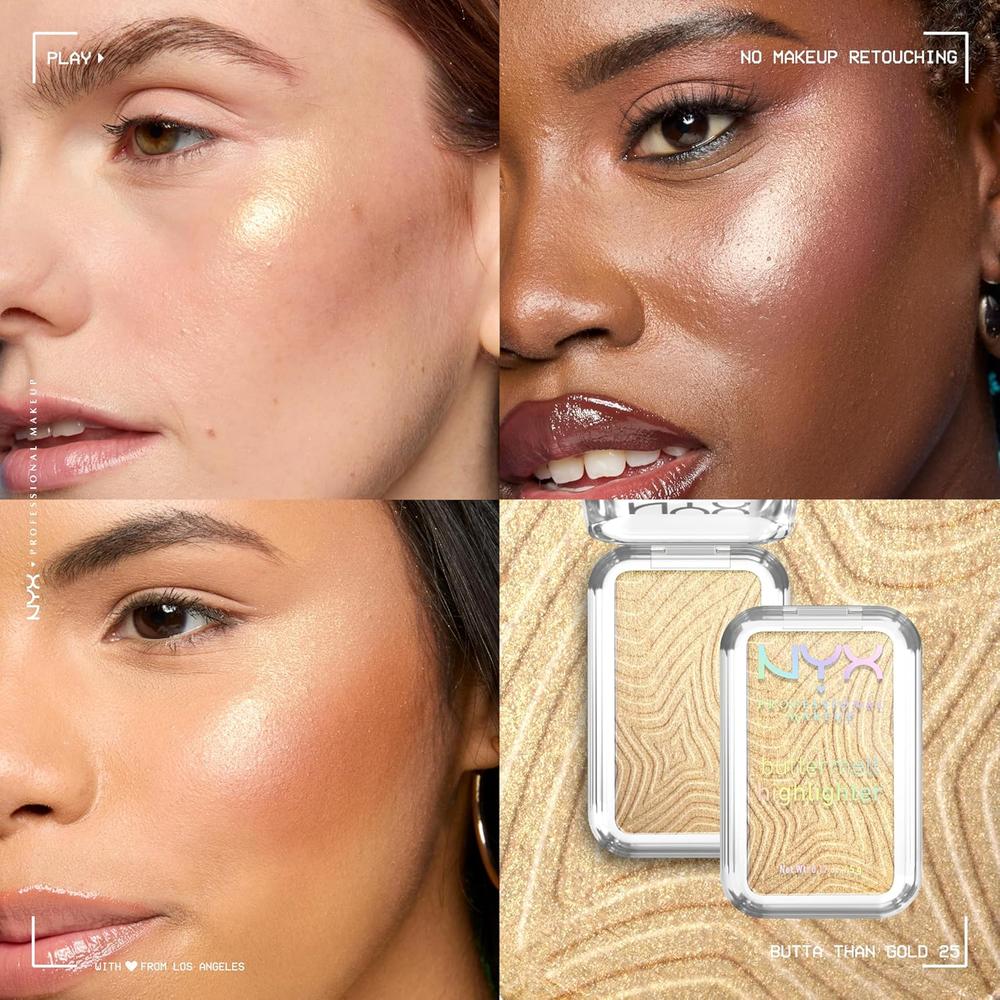 NYX BUTTERMELT ILUMINADOR EN POLVO | 25 BUTTA THAN GOLD - 4