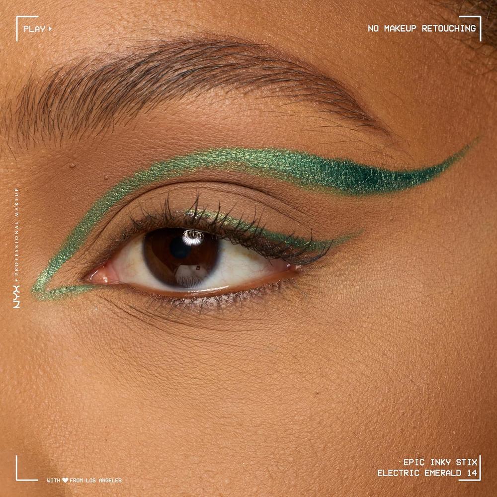 NYX EPIC INKY STIX DELINEADOR DE OJOS | 14 ELECTRIC EMERALD - 2