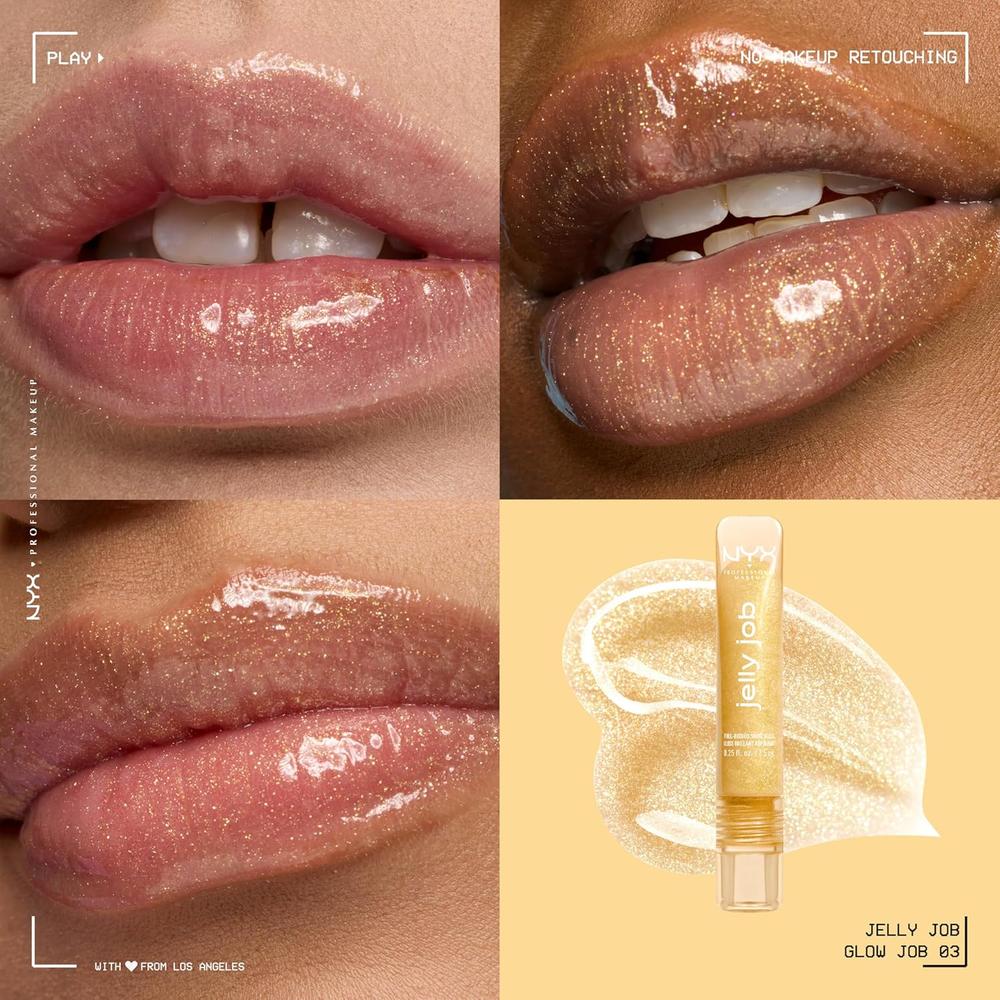 NYX JELLY JOB BRILLO DE LABIOS | 03 GLOW JOB (SHIMMER) - 2