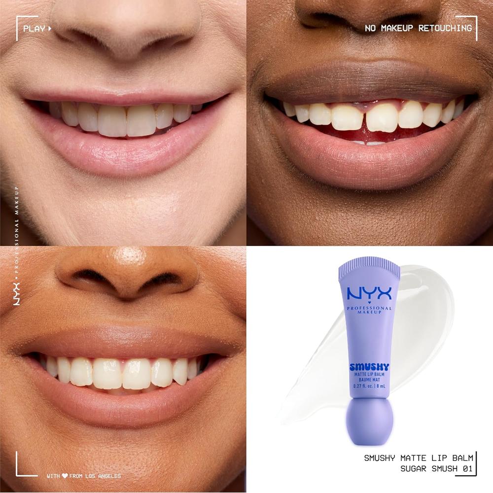 NYX SMUSHY MATTE LIP BALM | 01 SUGAR SMUSH - 2