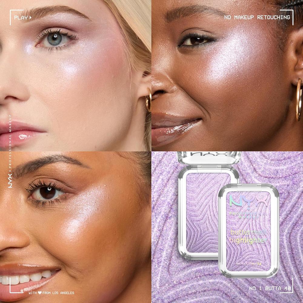 NYX BUTTERMELT ILUMINADOR EN POLVO | 40 NO. 1 BUTTA - 4