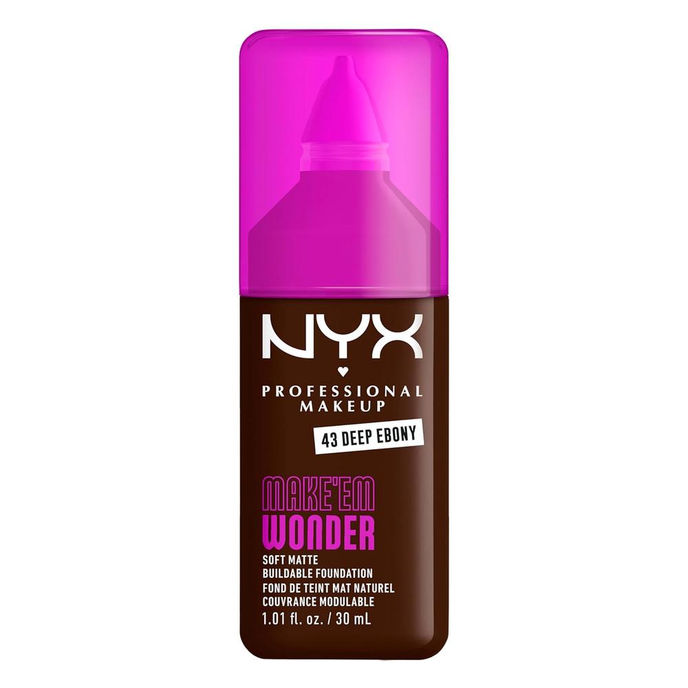 NYX MAKE 'EM WONDER BASE LÍQUIDA | 43 DEEP EBONY - 1