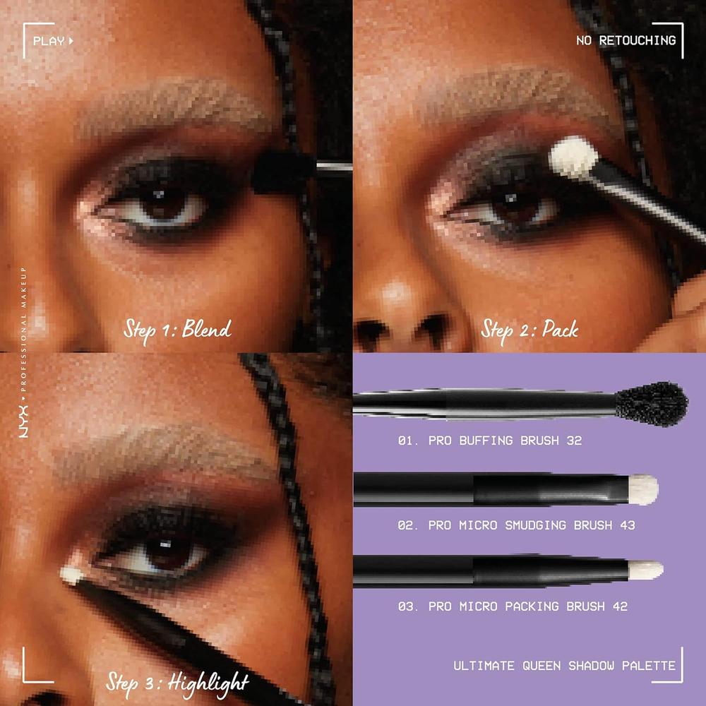 NYX ULTIMATE SHADOW PALETA DE SOMBRAS | ULTIMATE QUEEN - 4