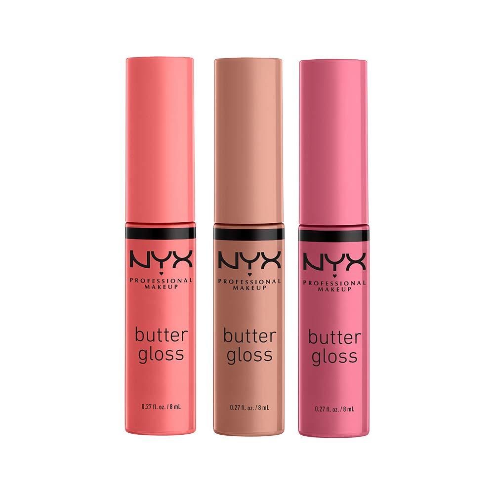 NYX BUTTER GLOSS BRILLO DE LABIOS PACK X3 | ANGEL FOOD CAKE, CRÈME BRÛLÉE Y MADELEINE - 1