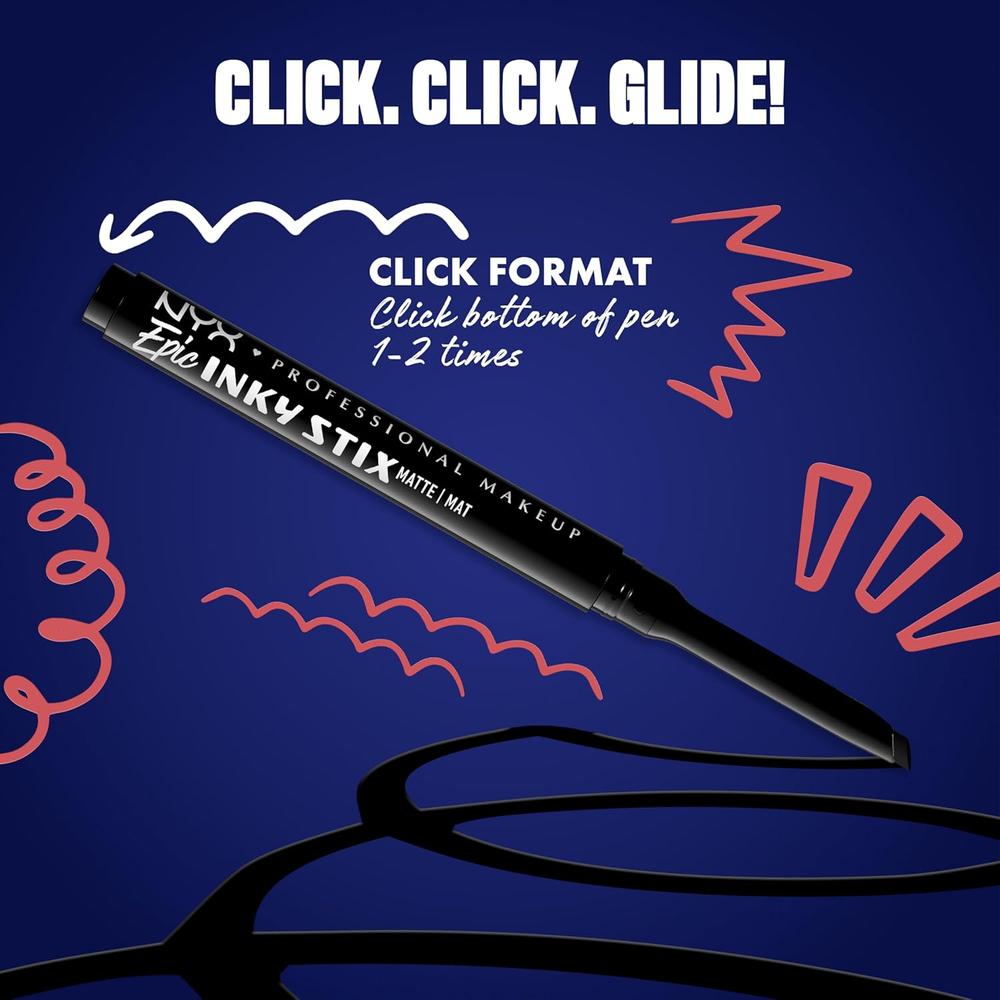 NYX EPIC INKY STIX DELINEADOR DE OJOS | 01 BLACK SCREEN - 4