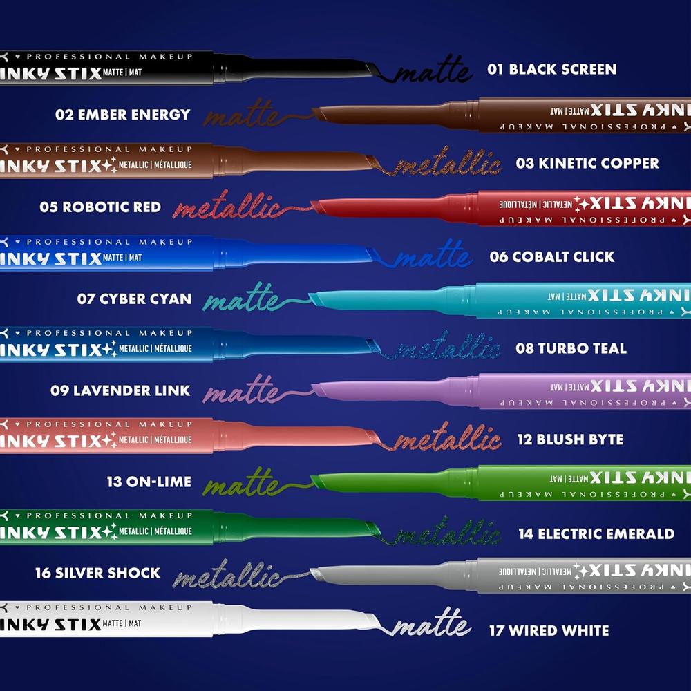 NYX EPIC INKY STIX DELINEADOR DE OJOS | 01 BLACK SCREEN - 6