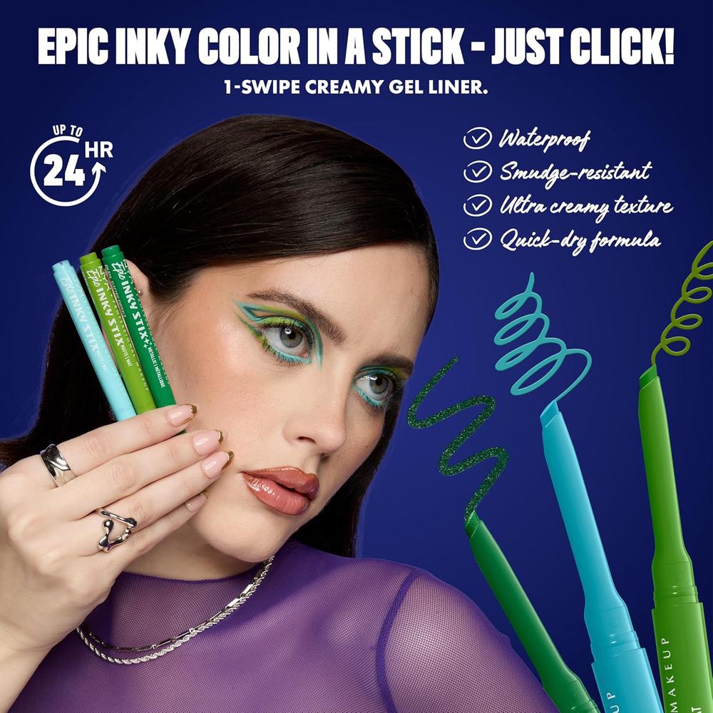 NYX EPIC INKY STIX DELINEADOR DE OJOS | 07 CYBER CYAN - 5