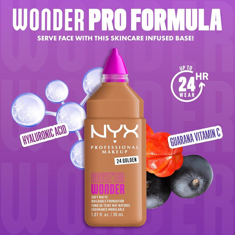 NYX MAKE 'EM WONDER BASE LÍQUIDA | 24 GOLDEN - 4
