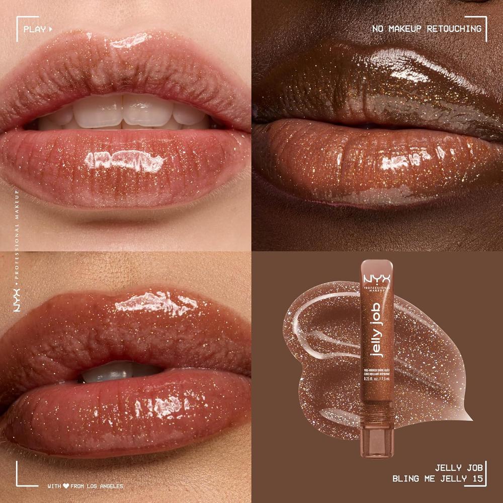 NYX JELLY JOB BRILLO DE LABIOS | 15 BLING ME JELLY (SHIMMER) - 2