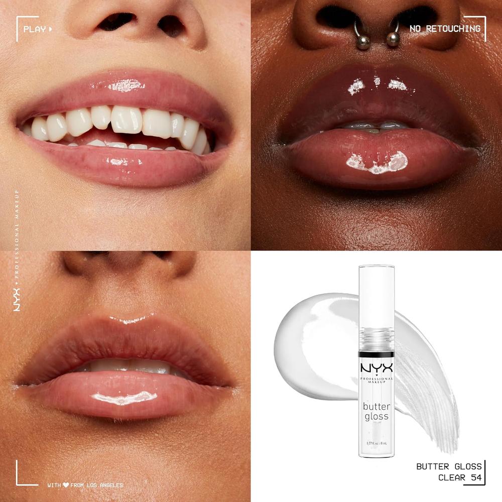 NYX BUTTER GLOSS BRILLO DE LABIOS | 54 SUGAR GLASS - 3