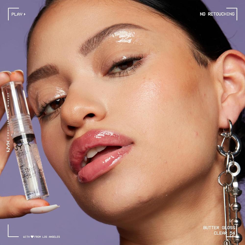NYX BUTTER GLOSS BRILLO DE LABIOS | 54 SUGAR GLASS - 4