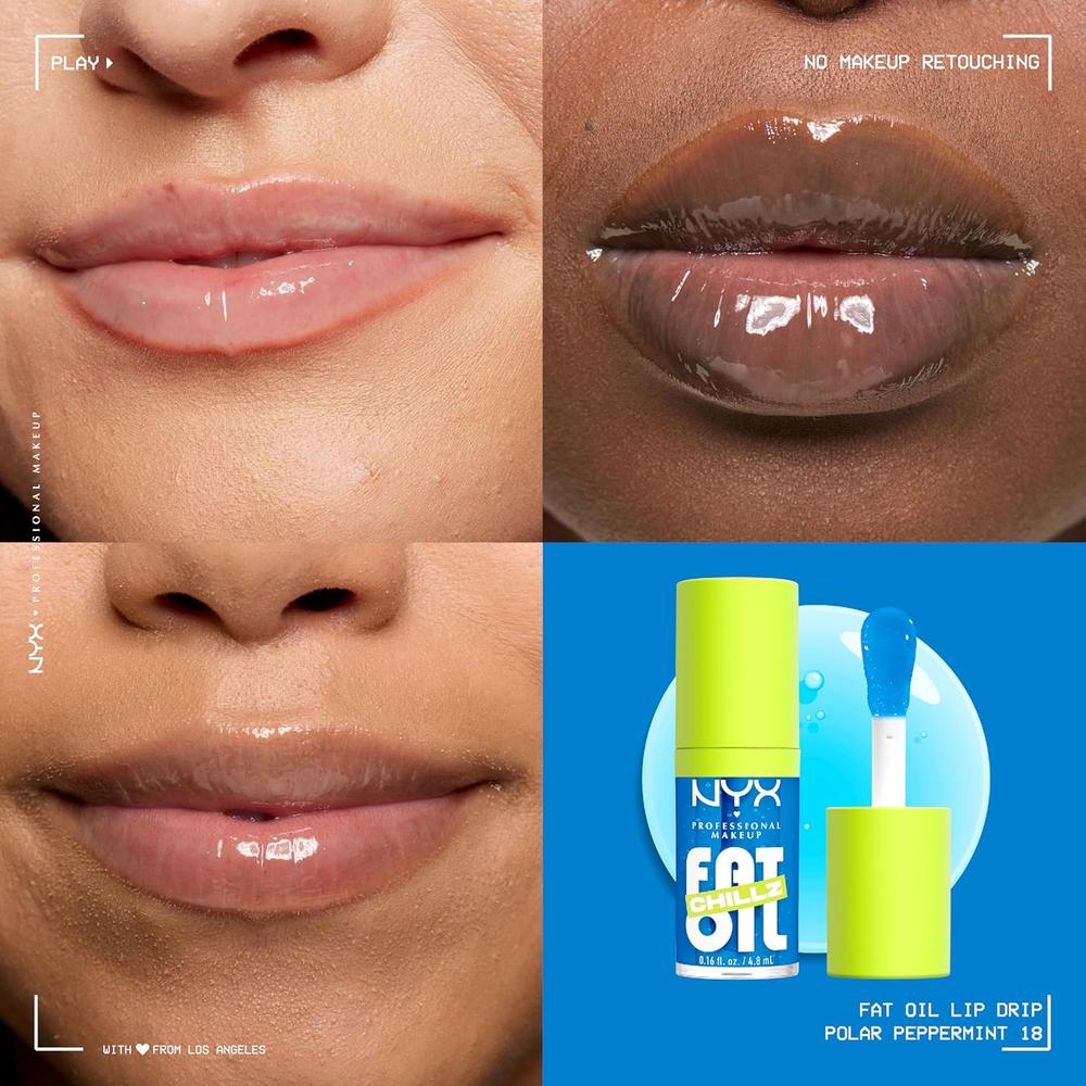 NYX FAT OIL CHILLZ BRILLO DE LABIOS | 18 POLAR PEPPERMINT - 2