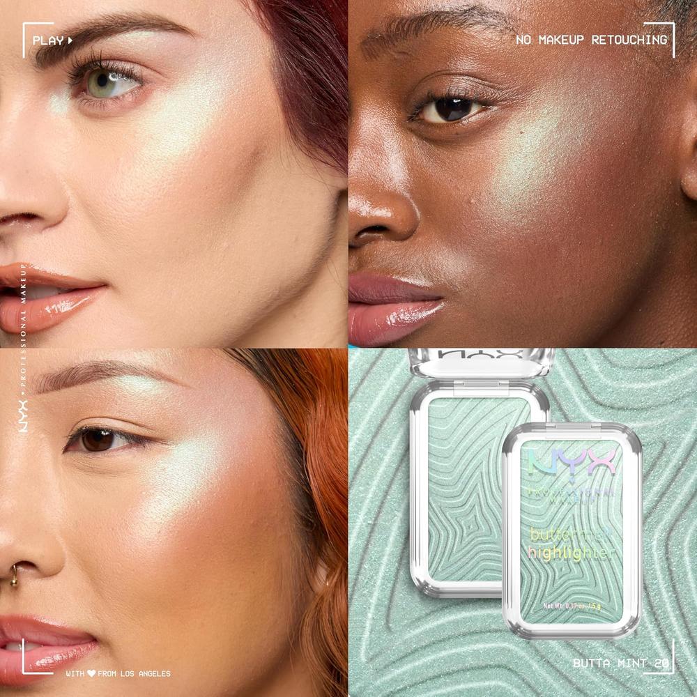 NYX BUTTERMELT ILUMINADOR EN POLVO | 20 BUTTA MINT - 4
