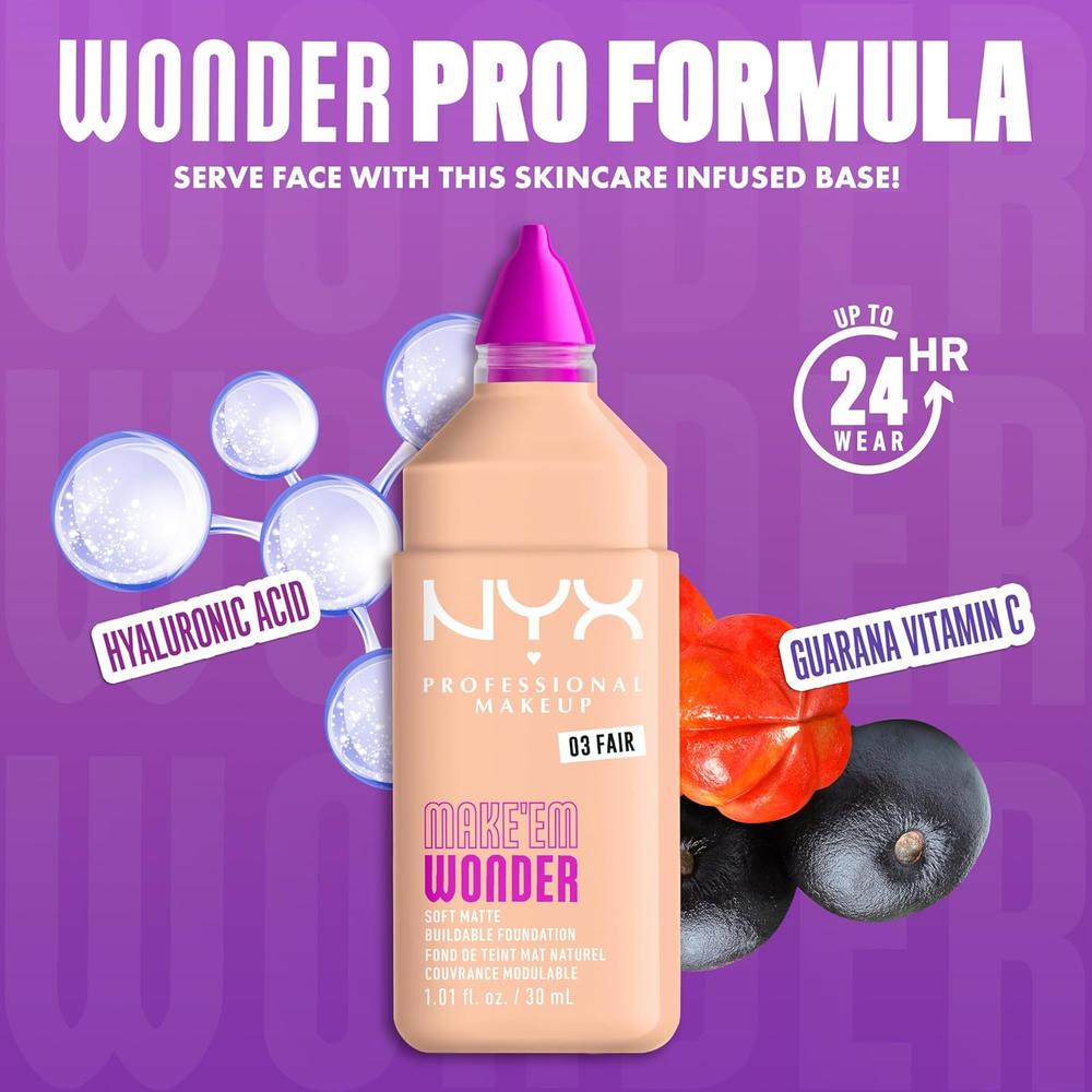 NYX MAKE 'EM WONDER BASE LÍQUIDA | 03 FAIR - 4