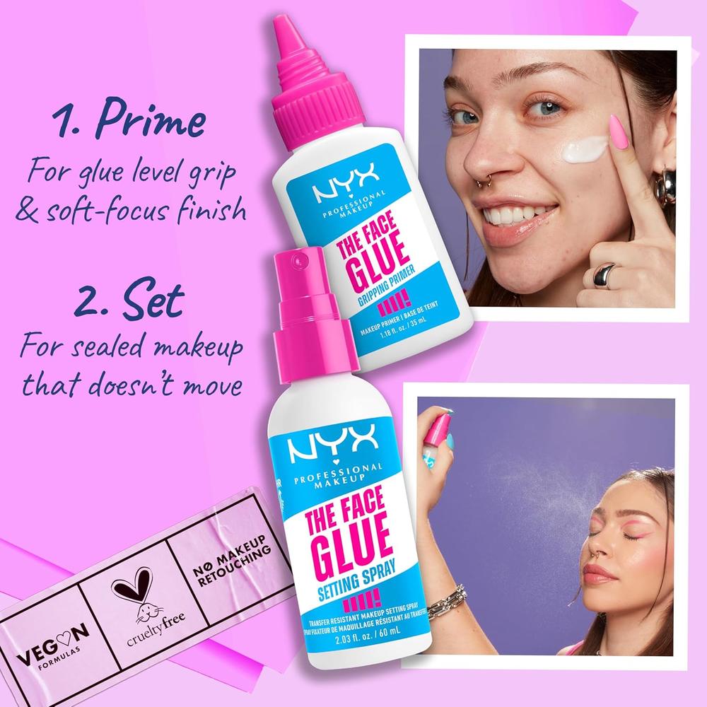 NYX THE FACE GLUE GRIPPING PRIMER PREBASE DE MAQUILLAJE | HIDRATANTE - 6