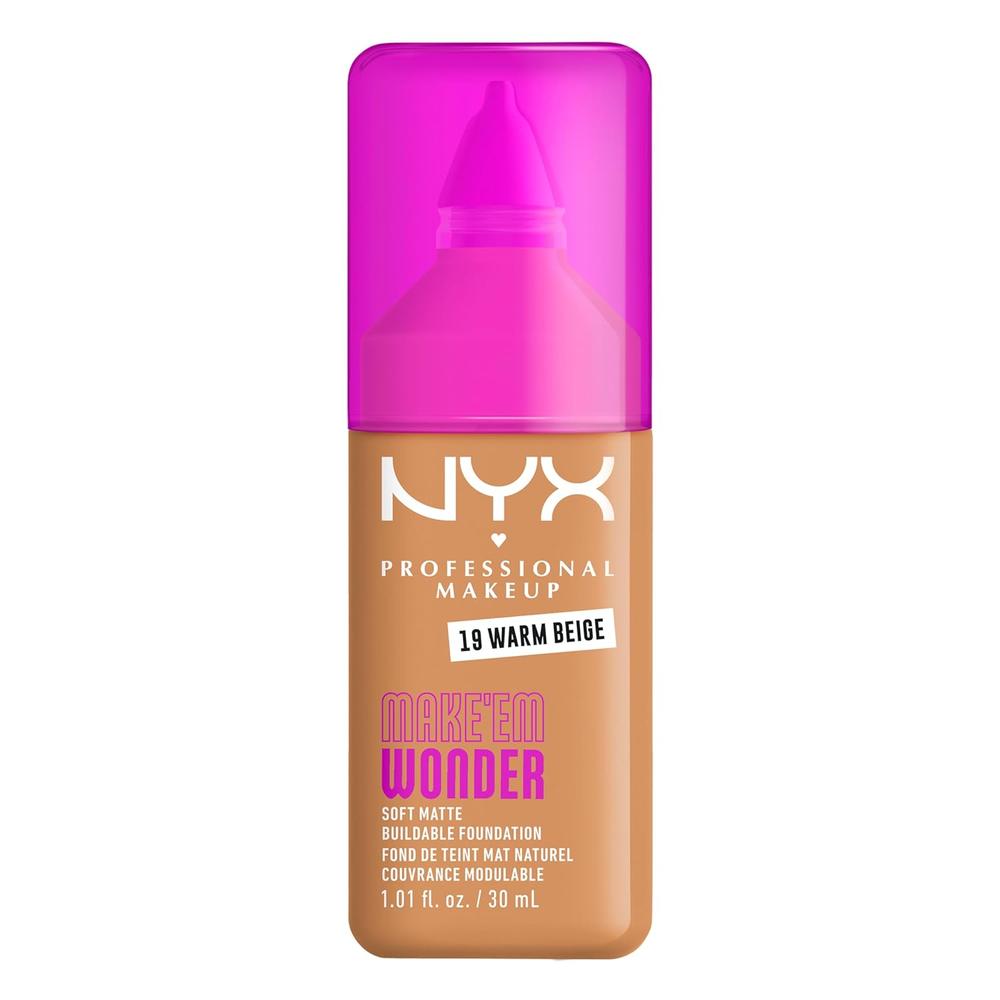 NYX MAKE 'EM WONDER BASE LÍQUIDA | 19 WARM BEIGE - 1