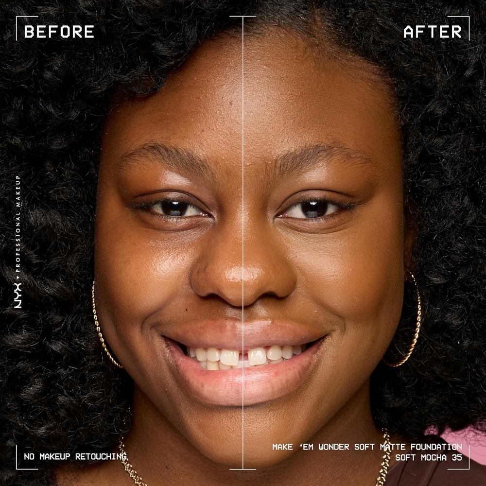NYX MAKE 'EM WONDER BASE LÍQUIDA | 35 SOFT MOCHA - 3