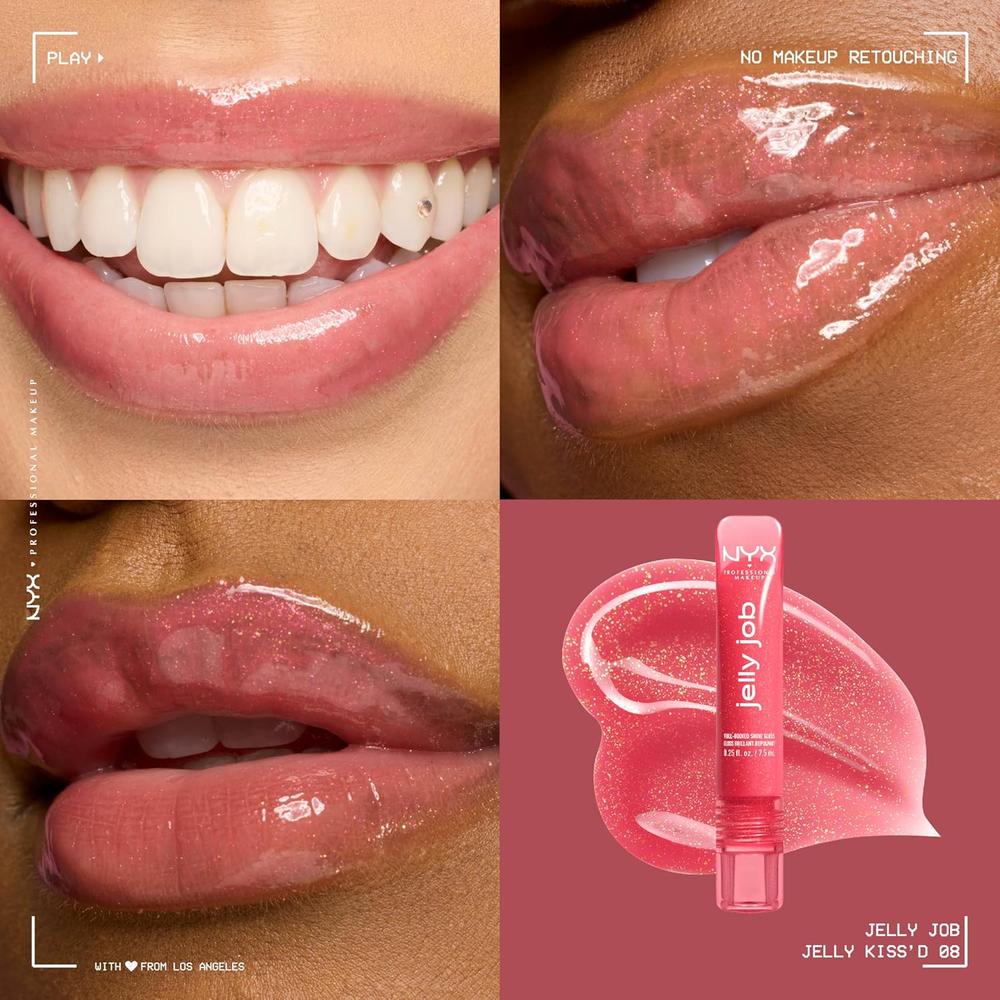 NYX JELLY JOB BRILLO DE LABIOS | 08 JELLY KISS'D (SHIMMER) - 2