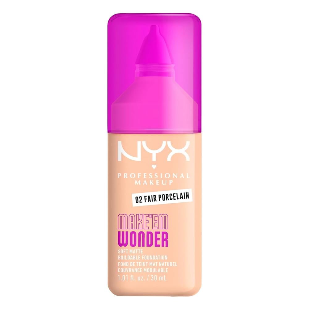 NYX MAKE 'EM WONDER BASE LÍQUIDA | 02 FAIR PORCELAIN - 1