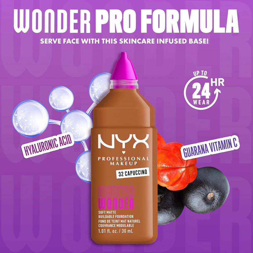 NYX MAKE 'EM WONDER BASE LÍQUIDA | 32 CAPUCCINO - 4