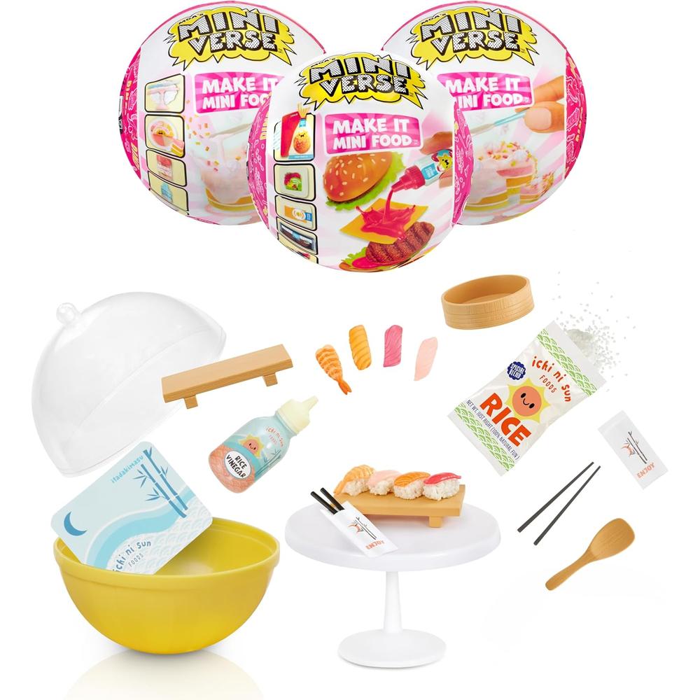 MGA MINIVERSE MAKE IT FOOD DINNER SUSHI PACK 3 - 1