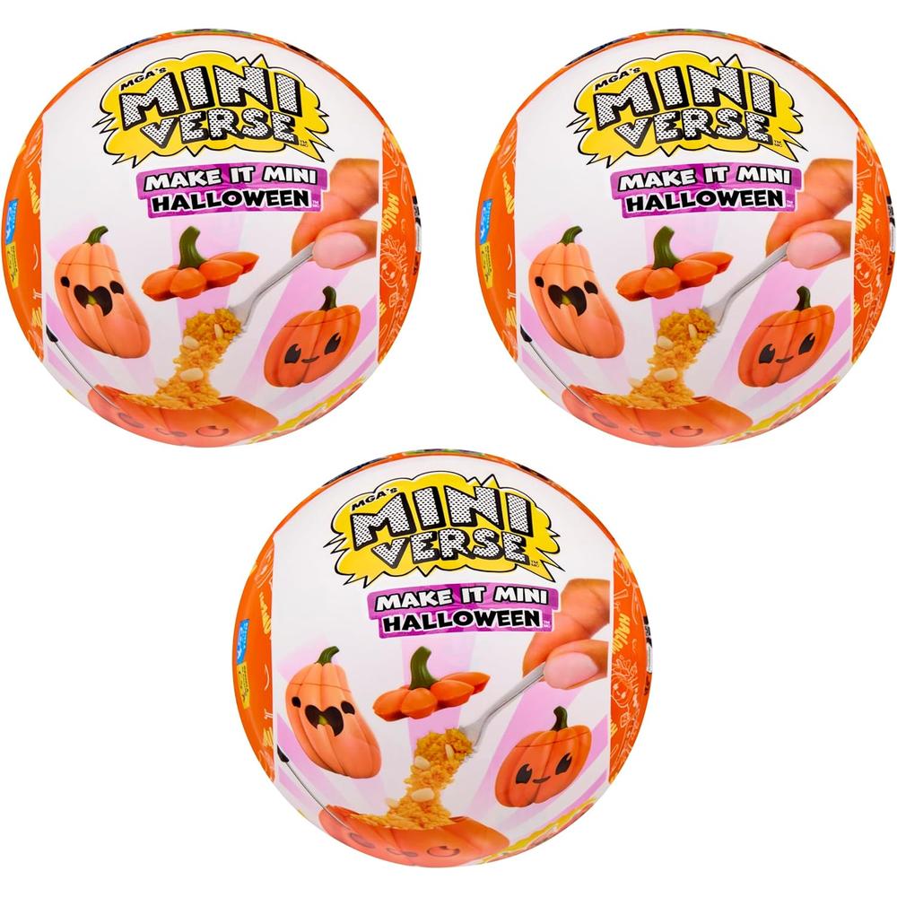 MGA MINIVERSE HALLOWEEN BEETLEJUICE PACK 3 COMIDA - 1