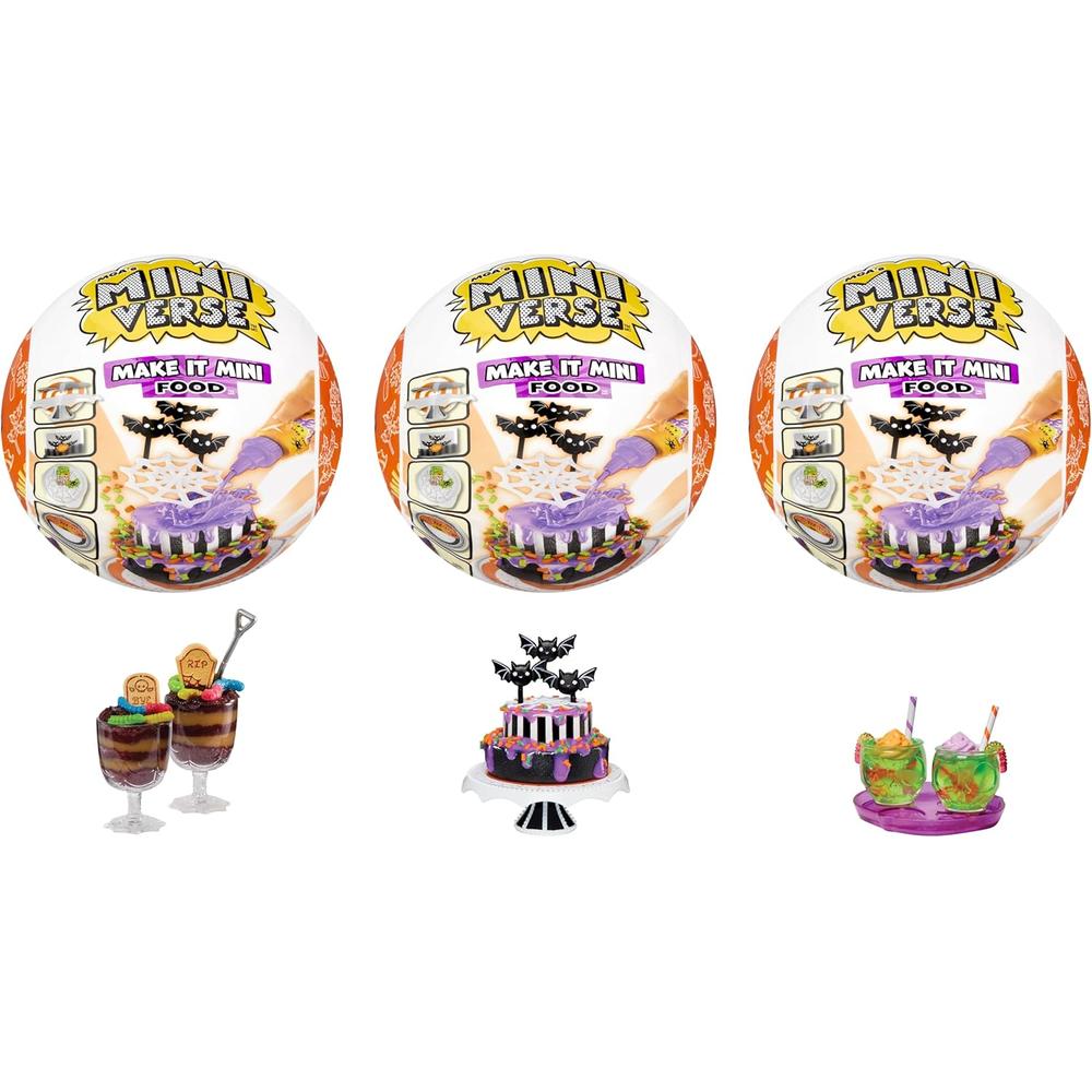 MGA MINIVERSE BEETLEJUICE COMIDA PACK 3 - 6