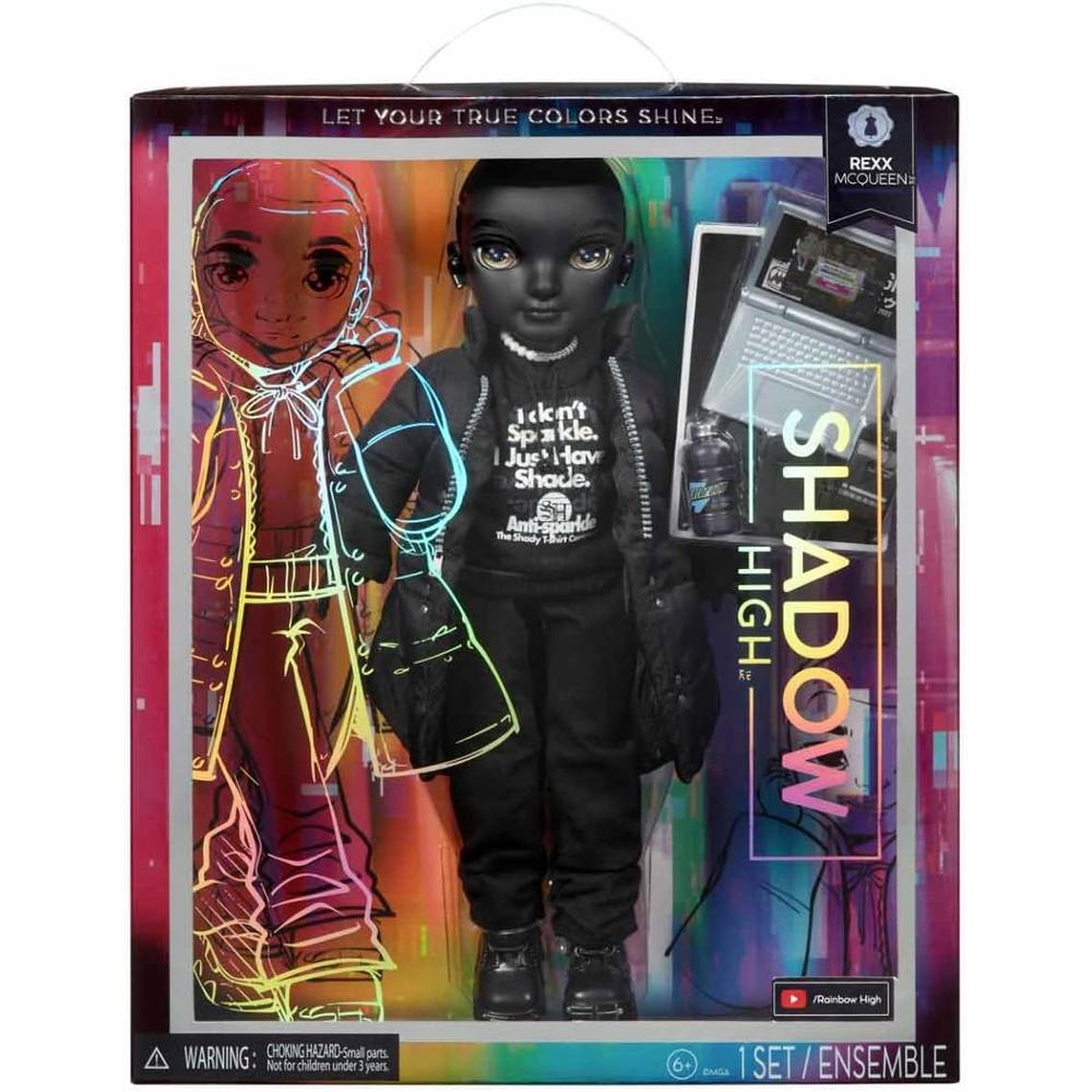 RAINBOW HIGH SHADOW HIGH REXX MCQUEEN MUÑECA CON ACCESORIOS - 4